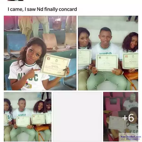 Oh My God!! See What Girl Who Finished Her NYSC Yesterday Posted On Facebook